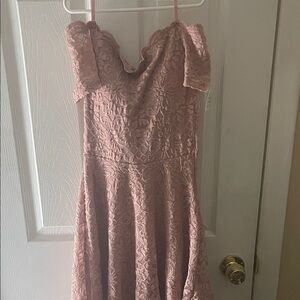 City Studio Pink Lace Kids Formal Dress